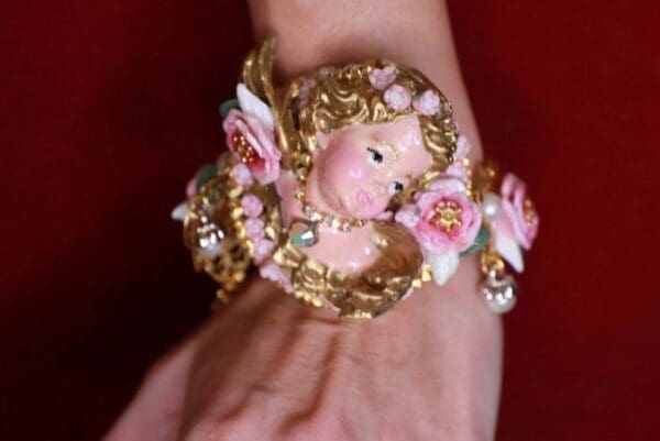 SOLD! 9569 Baroque Vivid Chubby Cherub Bracelet - Image 2