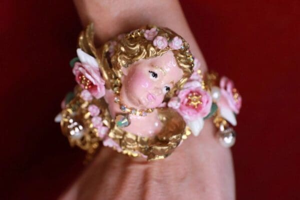 SOLD! 9569 Baroque Vivid Chubby Cherub Bracelet - Image 6