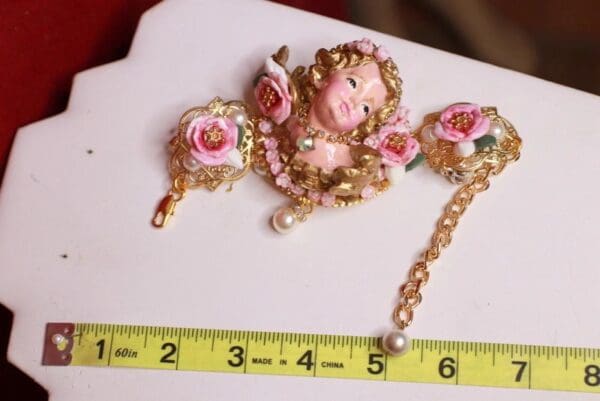 SOLD! 9569 Baroque Vivid Chubby Cherub Bracelet - Image 8