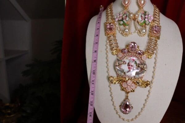 SOLD! 9570 Marie Antoinette Victorian Pearl Large Necklace - Image 7