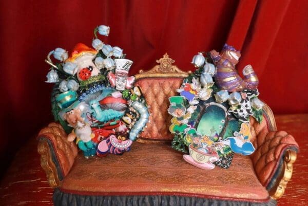 SOLD! 9603 Alice In Wonderland Massive Brooch Pin - Image 6