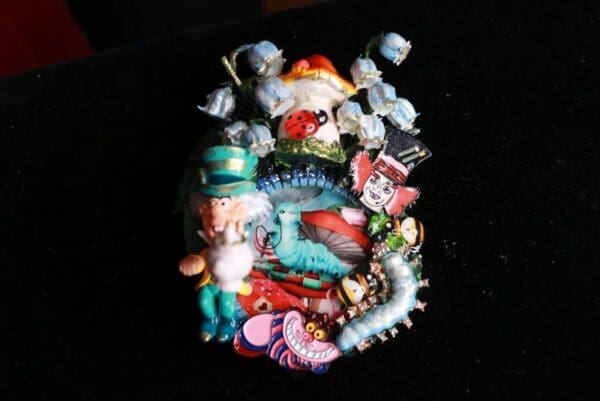 SOLD! 9603 Alice In Wonderland Massive Brooch Pin