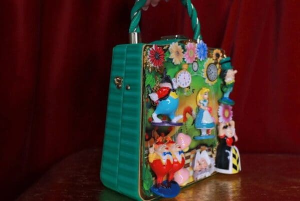 SOLD! 9604 Alice In Wonderland Embellished Handbag - Image 3