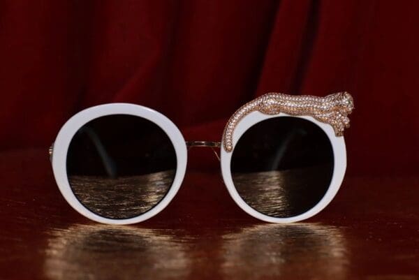 SOLD! 9611 Runway 2022 Leopard Embelished Sunglasses