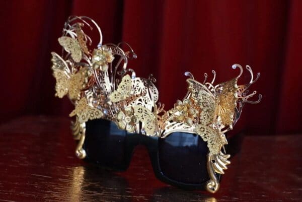 SOLD! 9644 Filigree Butterflies Fancy Sunglasses - Image 4