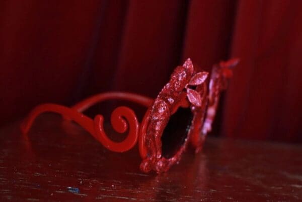 SOLD! 9672 Art Jewelry Red Cherubs Baroque Embelished Sunglasses - Image 3