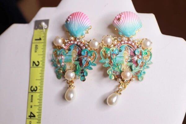 SOLD! 9701 Birth Of Venus Rhinestone Studs Earrings - Image 5