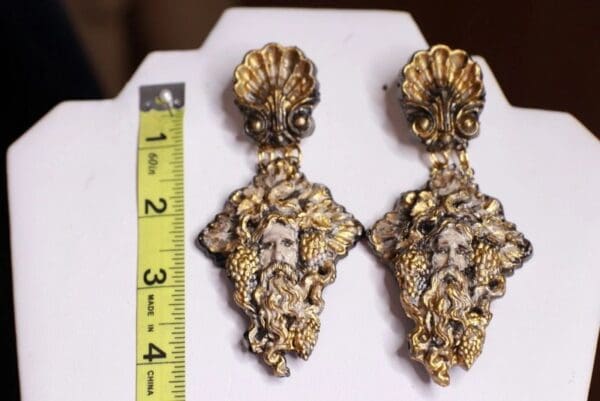 SOLD! 9769 Greek Zeus Vintage Style Studs Earrings - Image 5