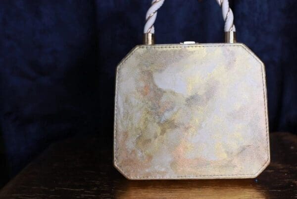 SOLD! 9770 Vintage Style Roman Statue Distressed Embellished Handbag - Image 6