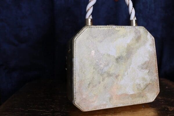 SOLD! 9770 Vintage Style Roman Statue Distressed Embellished Handbag - Image 7