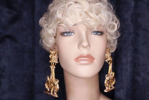 SOLD! 9801 Medieval Gargoyles Vintage Style Studs Earrings - Image 5