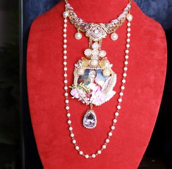 SOLD! 9822 Just The Necklace Marie Antoinette Royal Necklace - Image 3