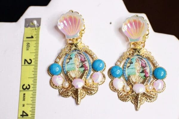 SOLD! 9828 Birth Of Venus Rhinestone Studs Earrings - Image 6