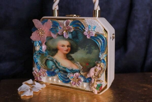 SOLD! 9854 Marie Antoinette Embellished Handbag - Image 4