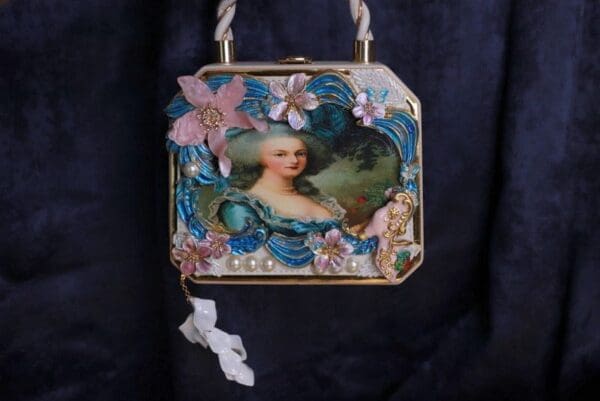 SOLD! 9854 Marie Antoinette Embellished Handbag - Image 7