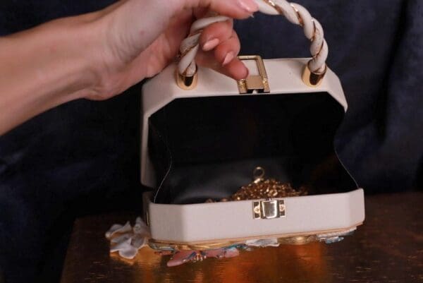 SOLD! 9854 Marie Antoinette Embellished Handbag - Image 8