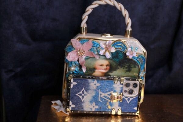 SOLD! 9854 Marie Antoinette Embellished Handbag - Image 9