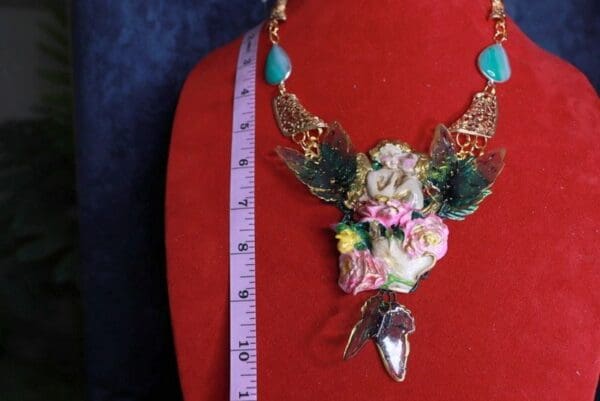 SOLD! 9864 Just The Necklace Baroque Cherubs Vintage Style Massive - Image 3