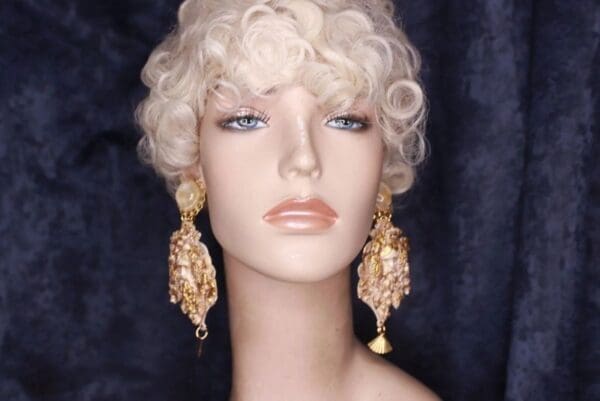 SOLD! 9872 Greek Zeus Vintage Style Studs Earrings - Image 4