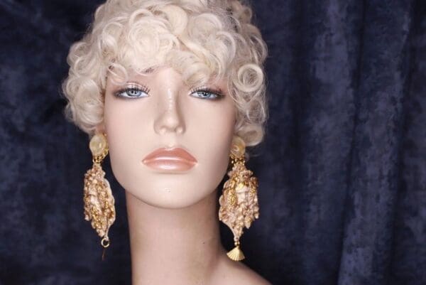 SOLD! 9872 Greek Zeus Vintage Style Studs Earrings - Image 6