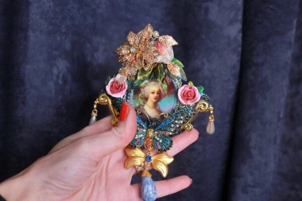 SOLD! 9887 Marie Antoinette Butterfly Pin Brooch - Image 2