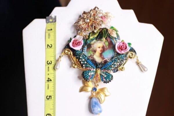 SOLD! 9887 Marie Antoinette Butterfly Pin Brooch - Image 6