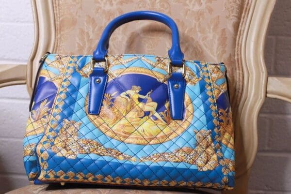 SOLD! 9924 Runway Designer Baroque Print Handbag - Image 2