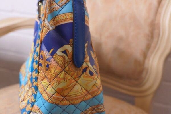 SOLD! 9924 Runway Designer Baroque Print Handbag - Image 5