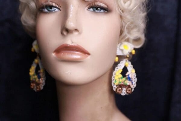 SOLD! 9937 Sicilian Lemon Fruit Fancy Studs - Image 3