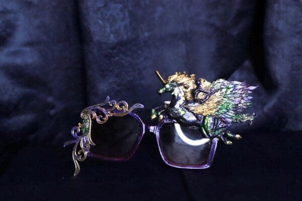 SOLD! 9963 Pegasus Iridescent Embellished Sunglasses - Image 2