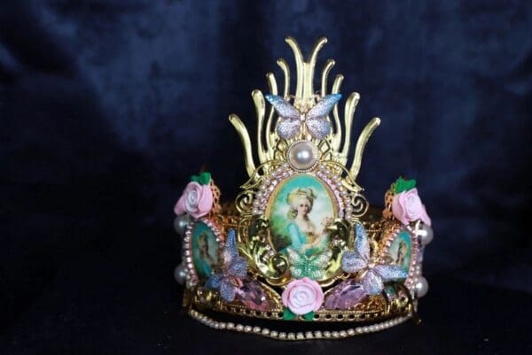 SOLD! 9974 Marie Antoinette Tall Crown Headband - Image 2