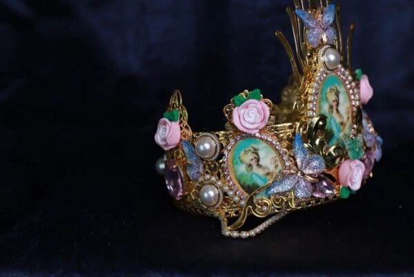 SOLD! 9974 Marie Antoinette Tall Crown Headband - Image 3