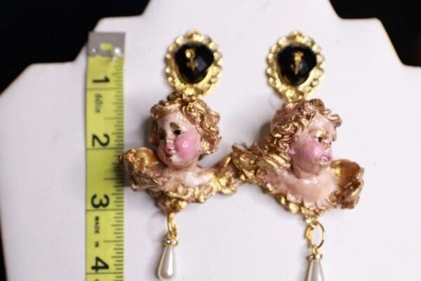 SOLD! 9976 Cherubs Vintage Style Earrings - Image 5