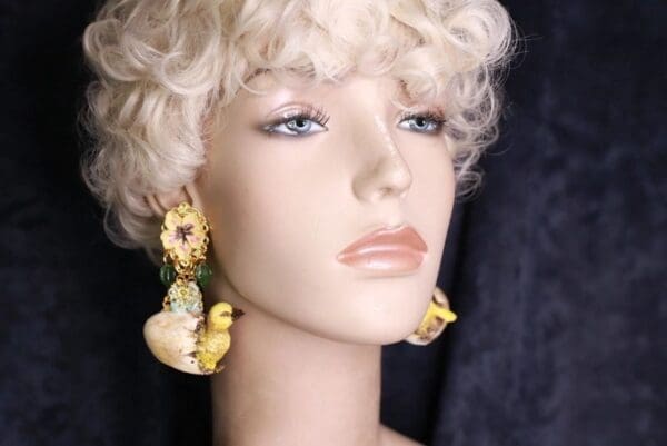 SOLD! 10029 Adorable Chic Birds Earrings Studs - Image 5