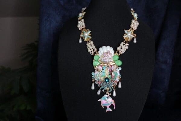 SOLD! 10048 Just The Necklace Birth Of Venus Large Necklace - Image 3