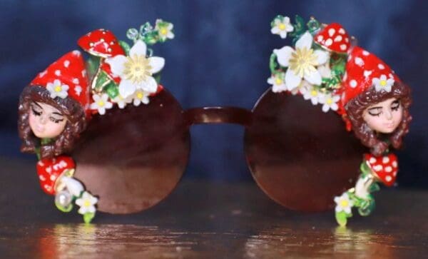 SOLD! 10111 Reshod cartoon Embellished Sunglasses - Image 2