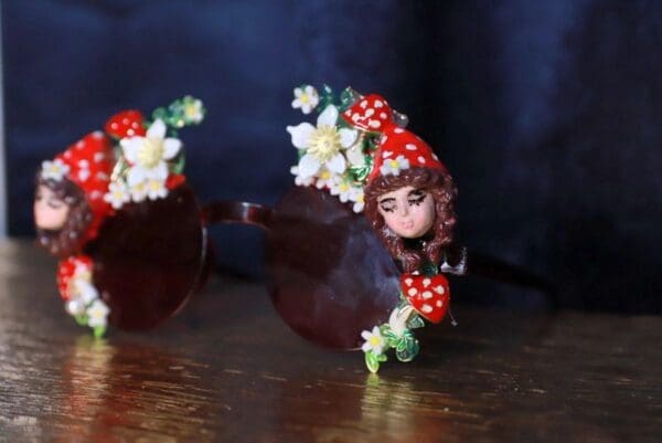 SOLD! 10111 Reshod cartoon Embellished Sunglasses - Image 5