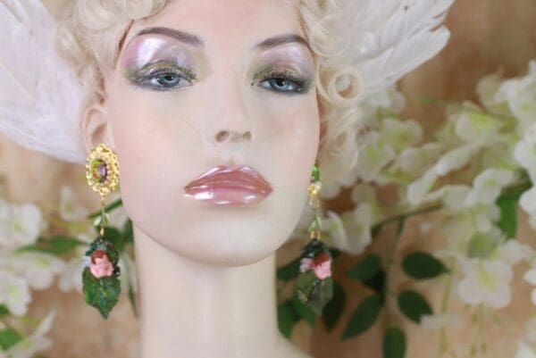 SOLD! 10158 Realistic Baby Forest Earrings Studs - Image 3
