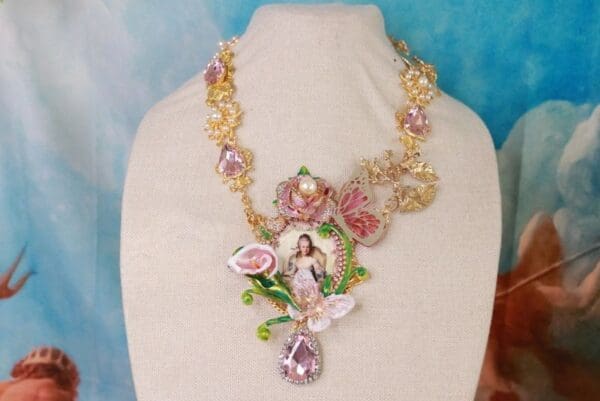 SOLD! 10174 Young Marie Antoinette Butterfly Irregular Necklace - Image 2