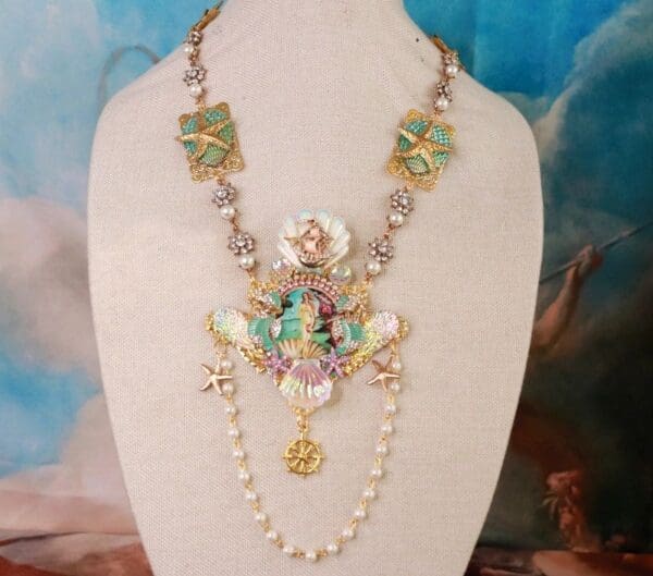 SOLD! 10183 Birth Of Venus Massive Long Necklace - Image 7