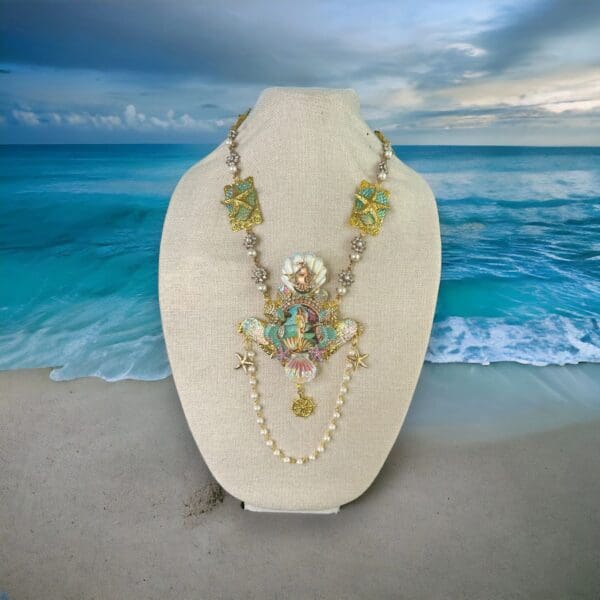 SOLD! 10183 Birth Of Venus Massive Long Necklace