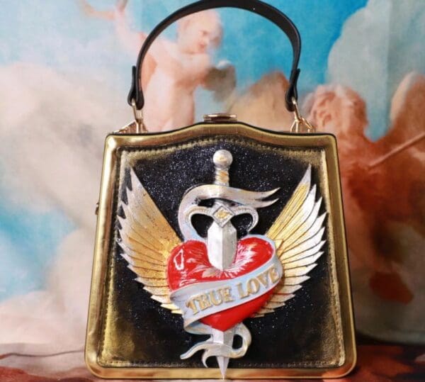SOLD! 10207 Baroque Boutique Style True Love Embellished Handbag