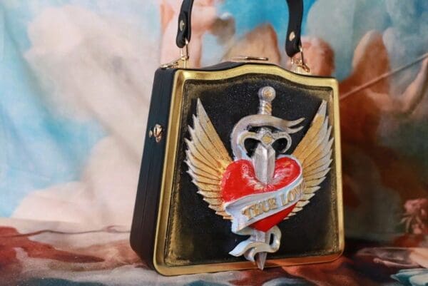 SOLD! 10207 Baroque Boutique Style True Love Embellished Handbag - Image 2