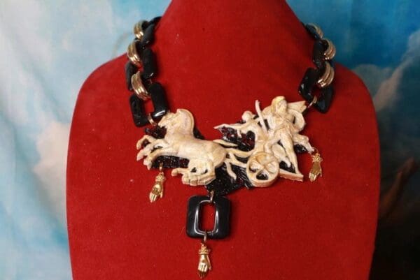 SOLD! 10247 Roman Revival Unusual Necklace - Image 2