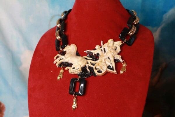SOLD! 10247 Roman Revival Unusual Necklace - Image 3