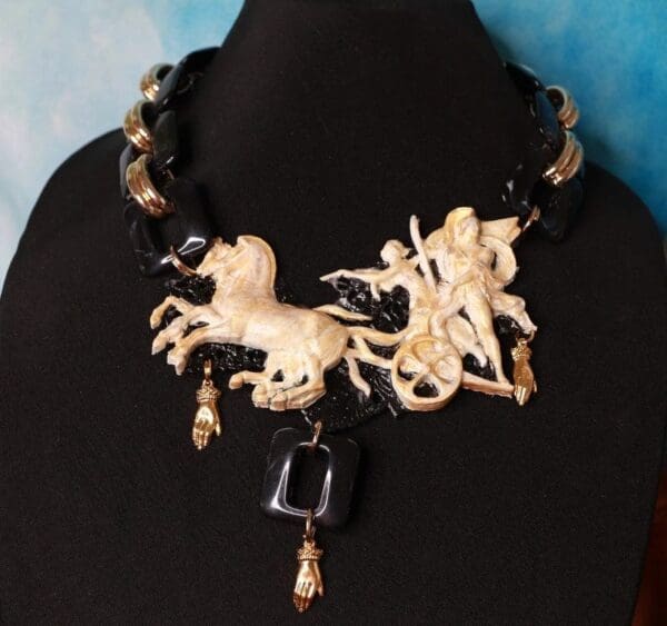 SOLD! 10247 Roman Revival Unusual Necklace - Image 5