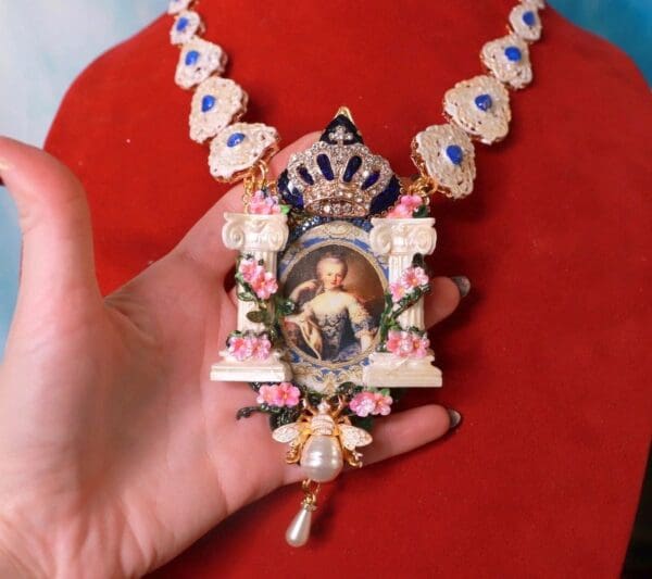 SOLD! 10311 Young Marie Antoinette Architect Necklace - Image 4