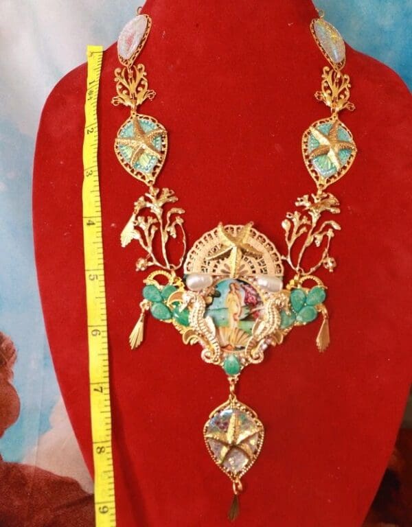 SOLD! 10338 Birth Of Venus Baroque Style Necklace - Image 5