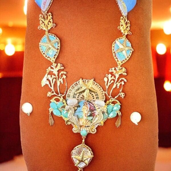 SOLD! 10338 Birth Of Venus Baroque Style Necklace