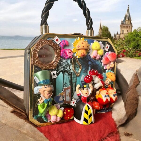 SOLD! 10378 Alice In Wonderland Boutique Style Handbag